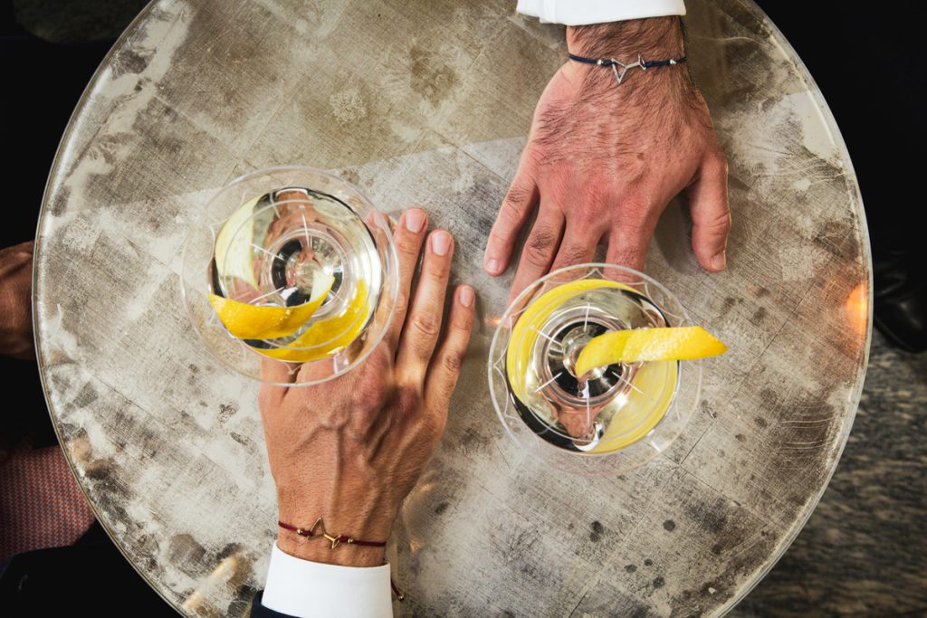 Martini hands