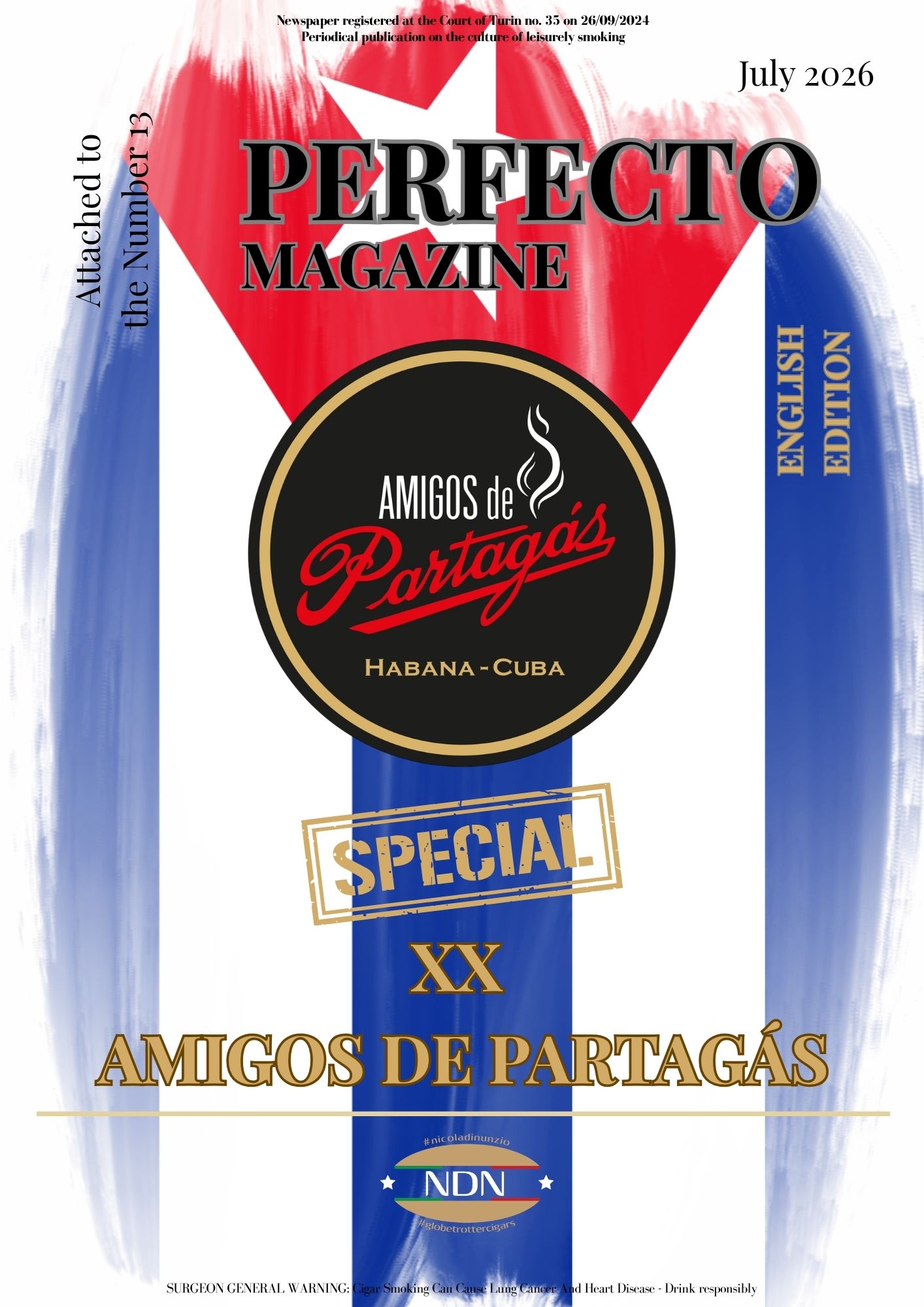 Perfecto Magazine 13 - Speciale XX Amigos de Partagas English Edition
