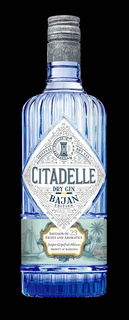 Bottiglia di Citadelle Bajan Gin edizione limitata della Maison Ferrand