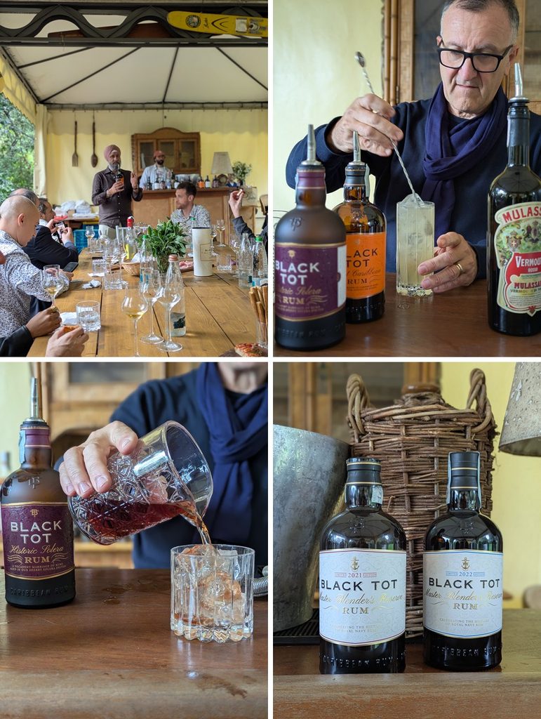 Rum Black Tot durante l'evento esclusivo di Velier con Sukhinder Singh